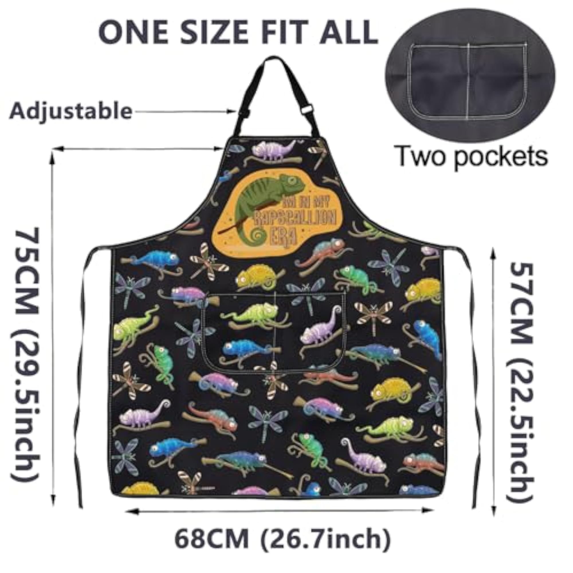 Funny Chameleon Apron Gift for Reptile Lovers